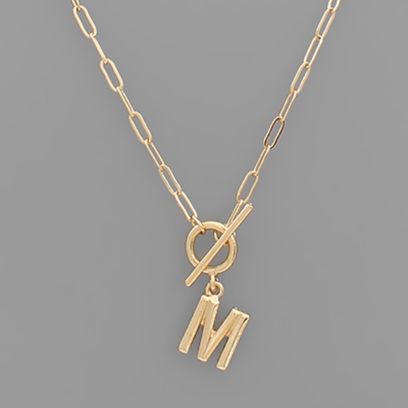 Inital Toggle Necklace - Picture 11 of 16
